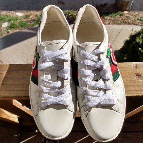 GUCCI ACE SNEAKER WITH GG APPLE - Picture 4 of 7